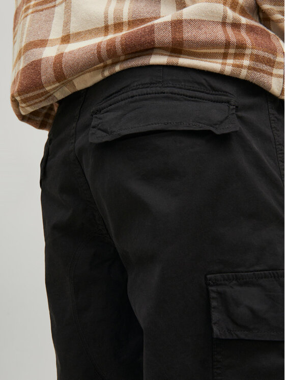 Jack&Jones Jack&Jones Hlače Ace 12216664 Crna Carrot Fit