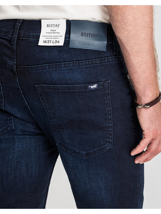 Mustang Mustang Jeansy FRISCO Niebieski Skinny Fit