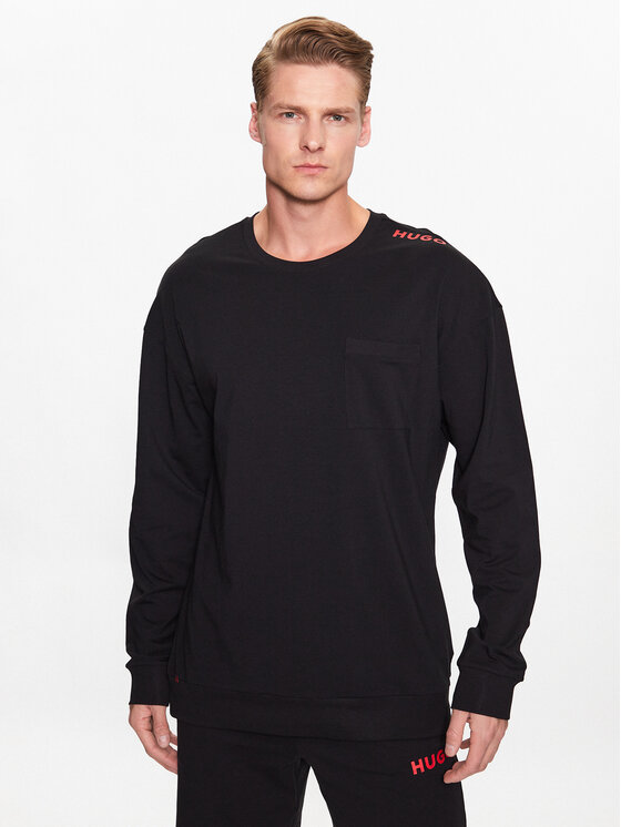 HUGO Hugo Džemperis 50478910 Juoda Relaxed Fit