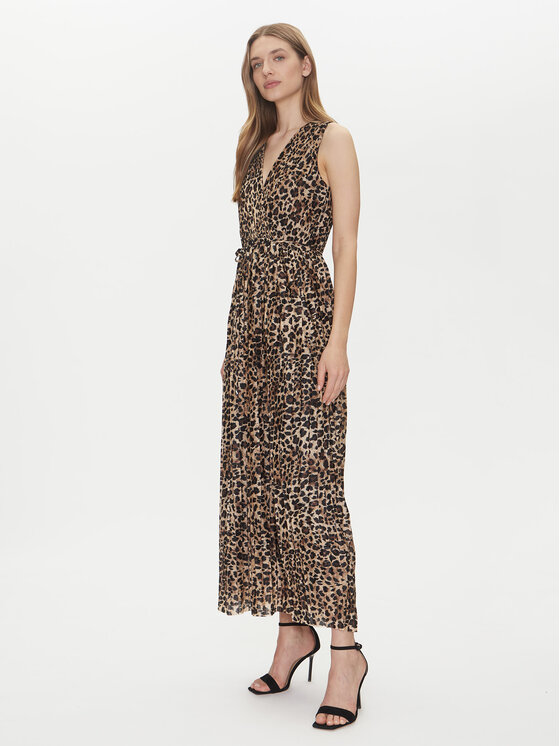 ONLY ONLY Sukienka koktajlowa Elema 15227247 Brązowy Regular Fit