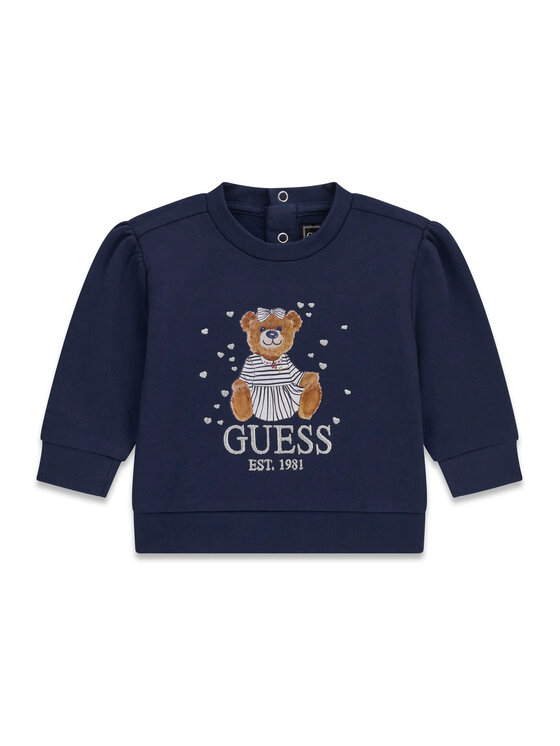 Guess Guess Світшот K6BQ02 K5894 Cиній Regular Fit