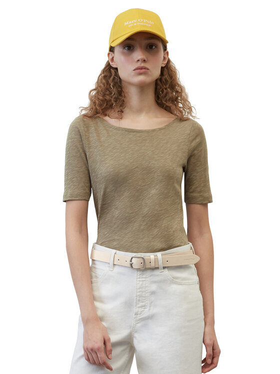 Marc O'Polo Marc O'Polo T-Shirt 302226151399 Καφέ Regular Fit