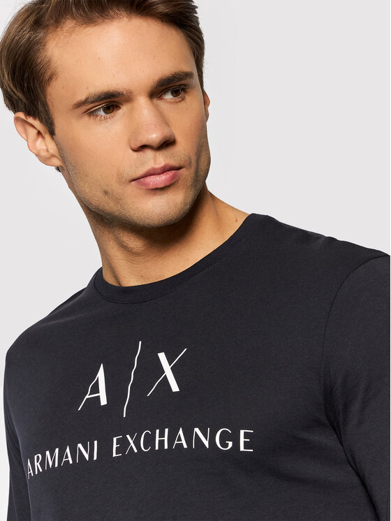 Armani Exchange Armani Exchange Longsleeve 8NZTCH Z8H4Z 1510 Granatowy Slim Fit