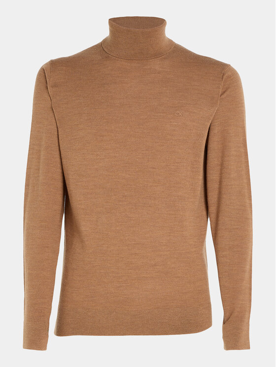 Calvin Klein Calvin Klein Dolčevita Superior K10K110420 Smeđa Slim Fit