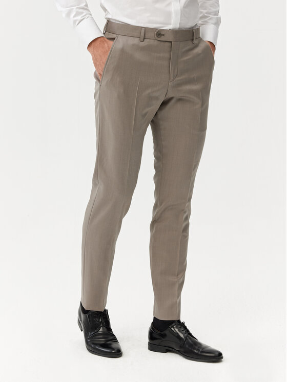 Evenemen Evenemen Garnitur Crocett Beżowy Slim Fit