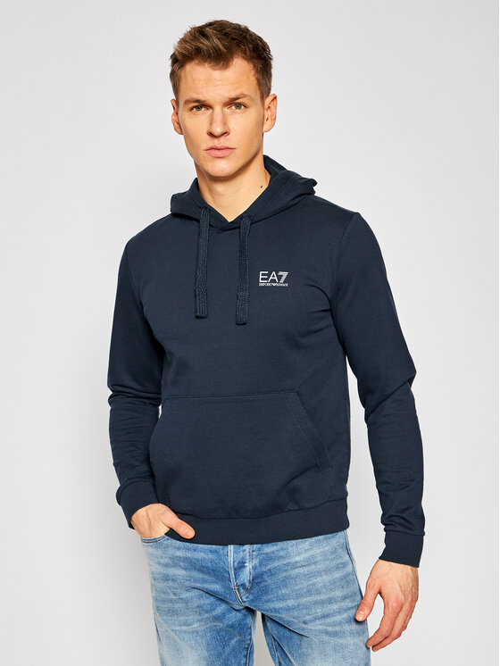 EA7 Emporio Armani Mikina 8NPM04 PJ05Z 0578 Tmavomodrá Regular Fit