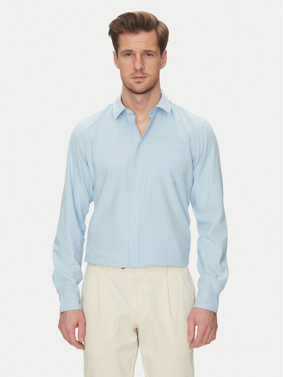 Blend Blend Camicia 20717859 Celeste Regular Fit