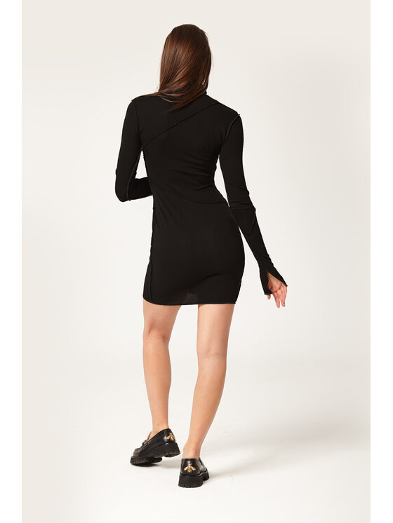 MANDRAGORA MANDRAGORA Vestito di maglia Kiss&Tell Nero Flexible Fit