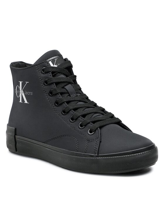 Calvin Klein Jeans Calvin Klein Jeans Snīkeri Ess Vulcanized Laceup Mid Ny YW0YW00757 Melns