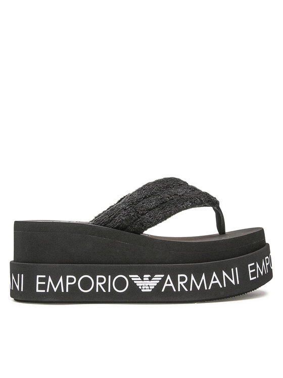 Emporio Armani Emporio Armani Čības uz pirksta XVQS04 XM764 Q729 Melns