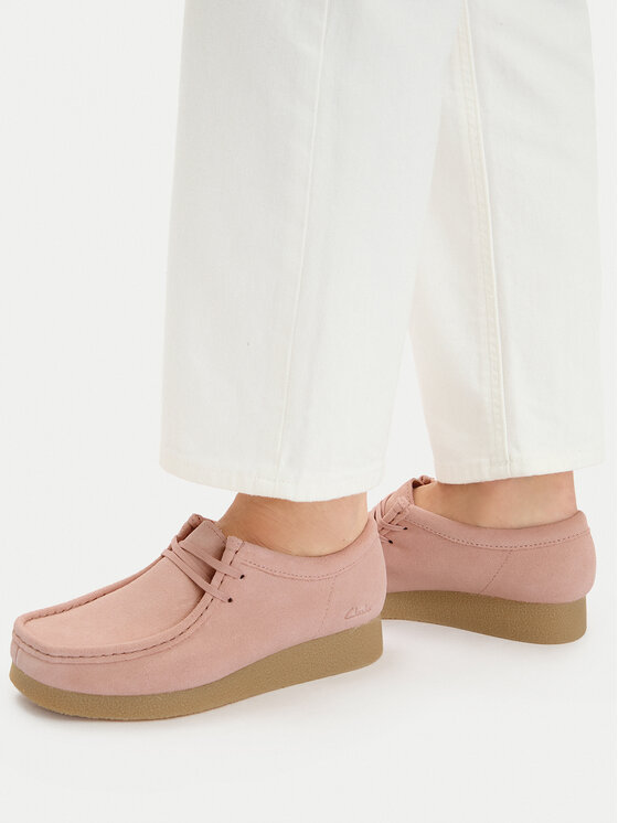 Clarks Clarks Półbuty WallabeeEVOSh 26186342 Różowy