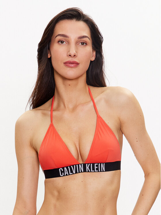 Calvin Klein Swimwear Bikini augšdaļa KW0KW01963 Oranžs