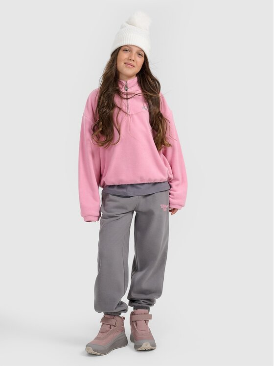 4F 4F Felpa di pile 4FJRAW25TFLEF441-54S Rosa Oversize