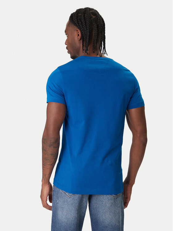 Tommy Hilfiger Tommy Hilfiger T-Shirt MW0MW10800 Modrá Slim Fit
