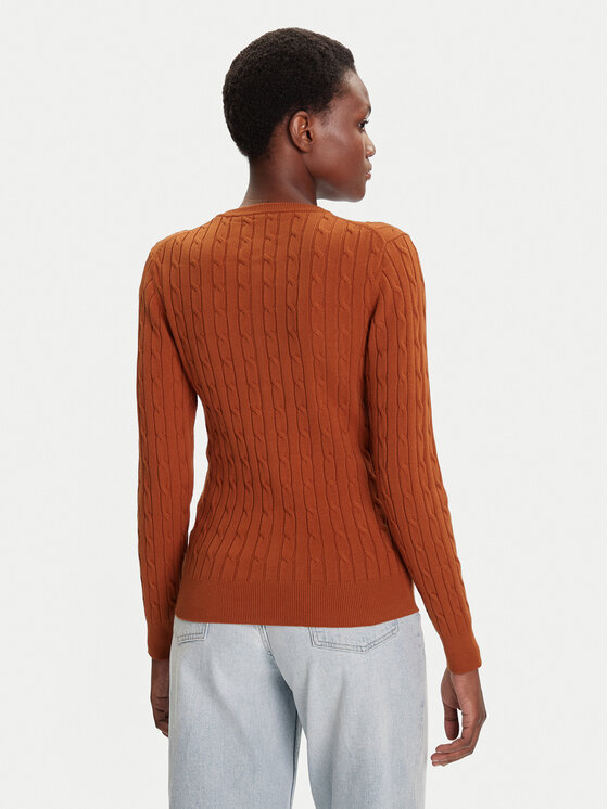 Gant Gant Kardigán 4800103 Barna Slim Fit