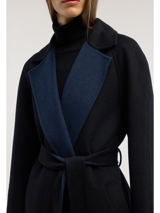 Trussardi Trussardi Płaszcz zimowy 0008A000451N033 Czarny Regular Fit
