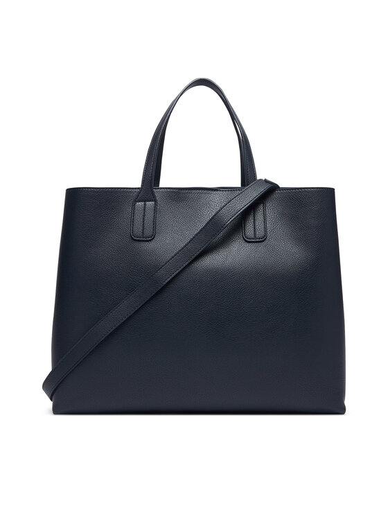 Tommy Hilfiger Tommy Hilfiger Ročna torba Th Icon Satchel AW0AW18723 Mornarsko modra