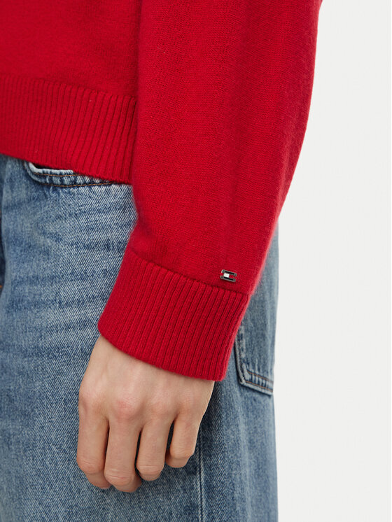 Tommy Hilfiger Tommy Hilfiger Pullover WW0WW51459 Rot Regular Fit
