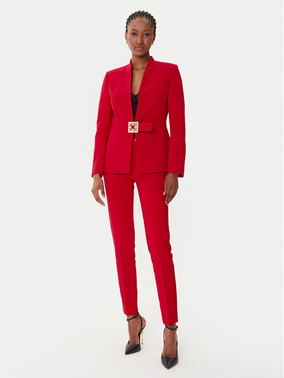 Rinascimento Rinascimento Sacou CFC0126208003 Roșu Slim Fit