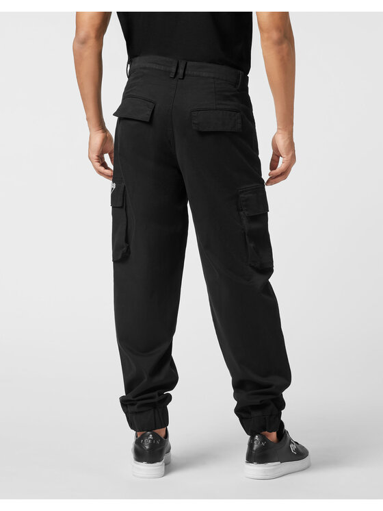 PHILIPP PLEIN PHILIPP PLEIN Spodnie cargo 26137 Czarny Cargo Fit