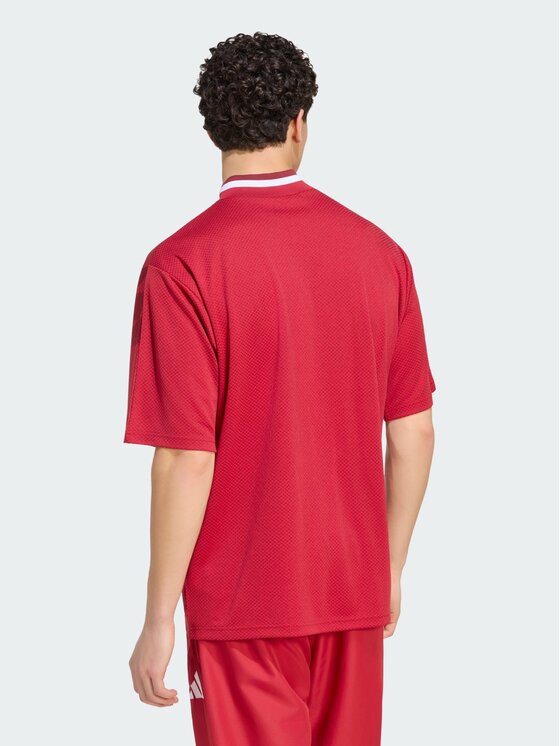 adidas adidas Koszulka techniczna 169216 Czerwony Loose Fit