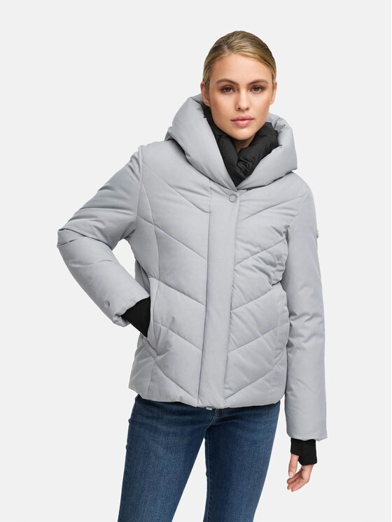 Marikoo Marikoo Kurtka zimowa Nadiraa Szary Regular Fit