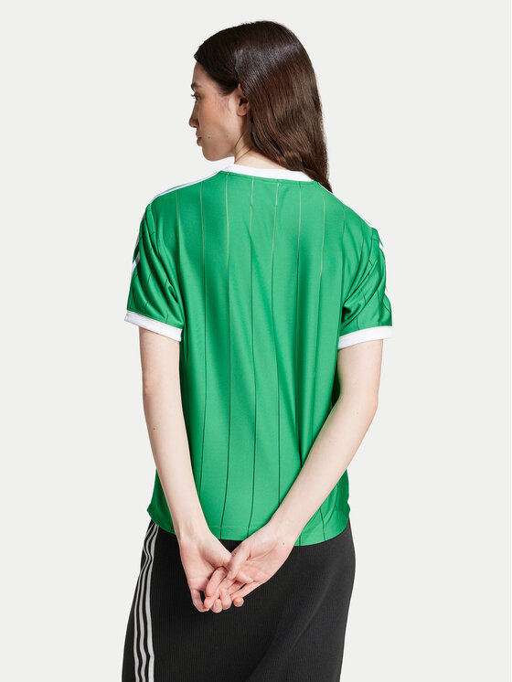 adidas adidas Футболка adicolor 3-Stripes IY7227 Зелений Loose Fit