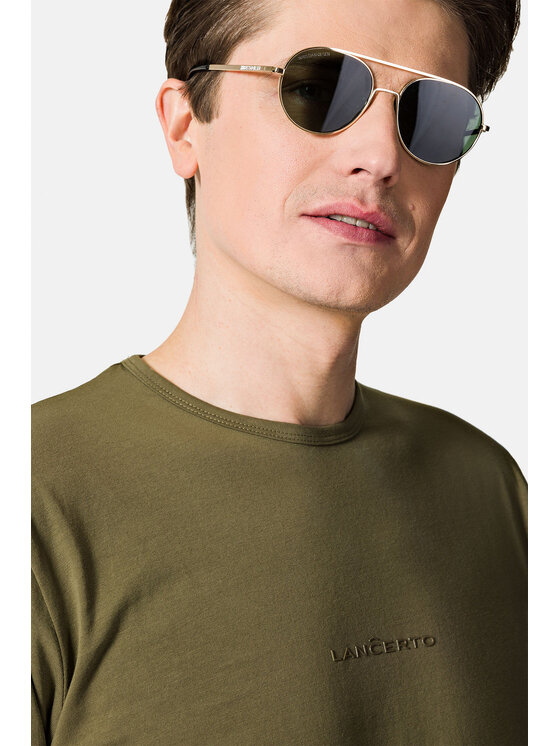 Lancerto Lancerto T-Shirt Steph TS073123000010 Khaki Regular Fit