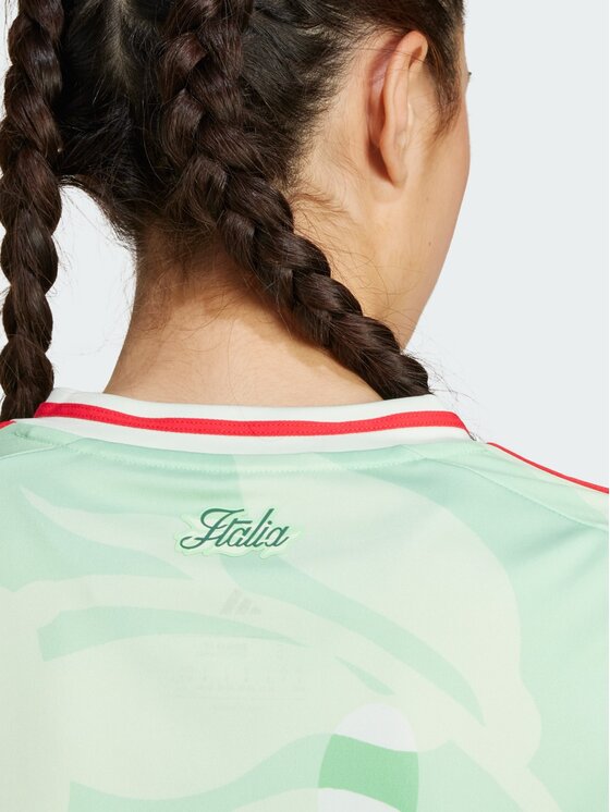 adidas adidas Koszulka techniczna Italy 25 (Women's Team) Away Jersey Zielony Regular Fit