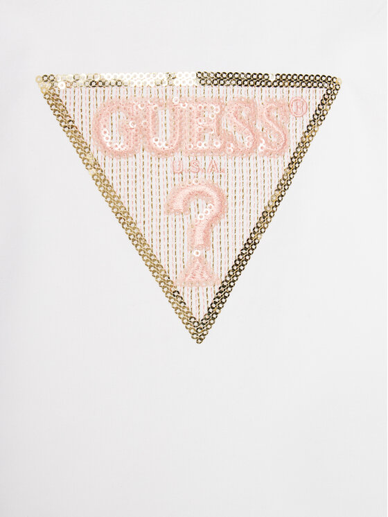 Guess Guess T-krekls K4GI11 K6YW4 Balts Regular Fit