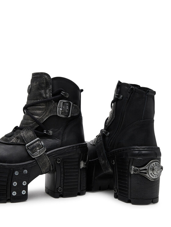 NEW ROCK NEW ROCK Čizme M-TM004-C3 Crna