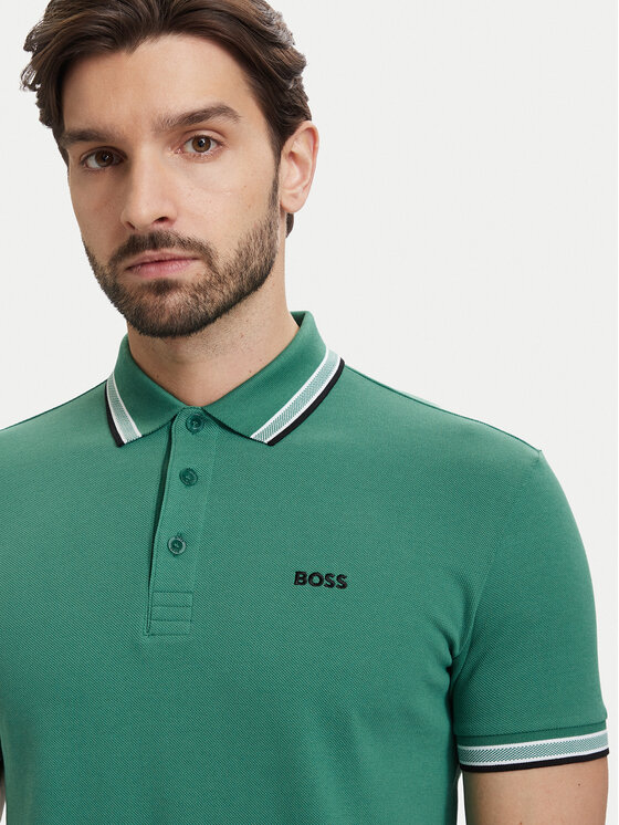 BOSS BOSS Polo särk Paddy 50469055 Roheline Regular Fit