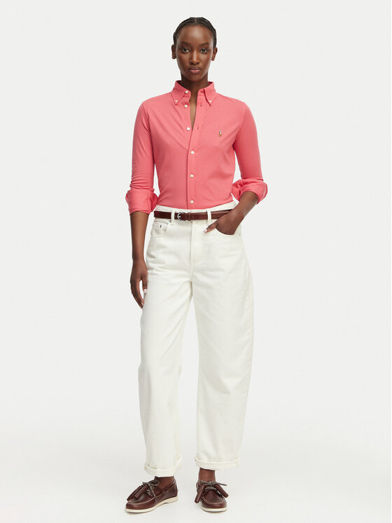 Polo Ralph Lauren Polo Ralph Lauren Marškiniai 211924258503 Raudona Slim Fit