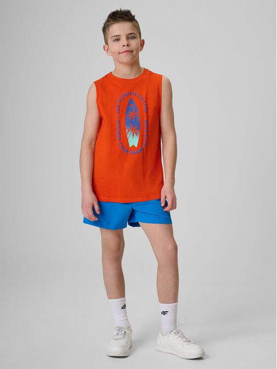 4F 4F T-Shirt BEACHSIDE CHILL Czerwony Regular Fit