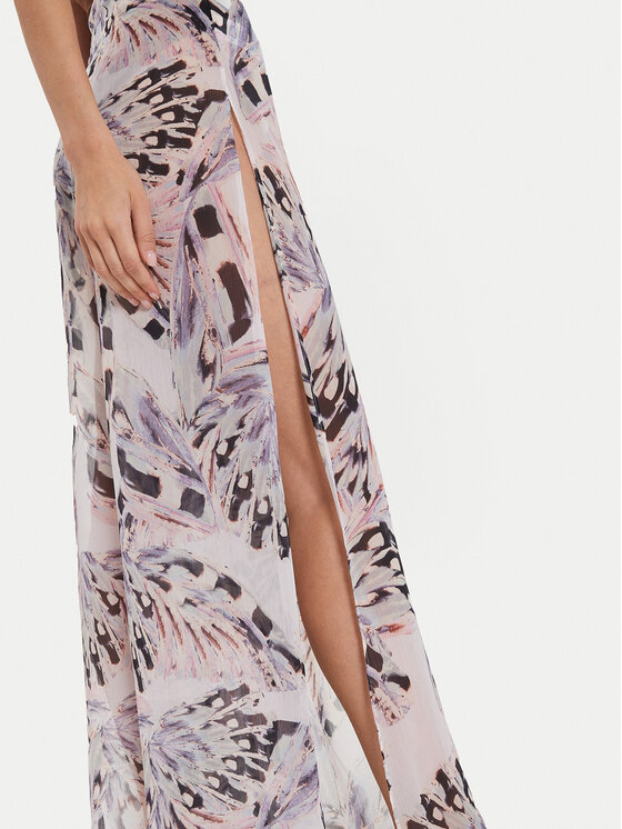 Ted Baker Ted Baker Текстилни панталони Belarh 275362 Цветен Wide Leg
