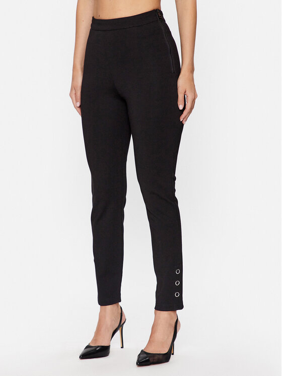 Guess Guess Παντελόνι υφασμάτινο Claudia W3YB04 KBJP2 Μαύρο Slim Fit