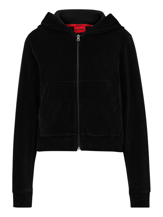 HUGO Hugo Mikina 50490607 Čierna Relaxed Fit