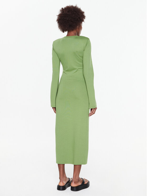 Gestuz Gestuz Vsakodnevna obleka Anka 10906826 Zelena Slim Fit