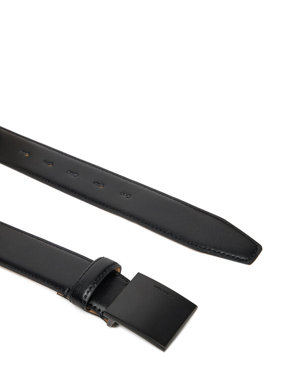 Calvin Klein Calvin Klein Мъжки колан Titlecase Plaque Buckle 32Mm LV04D7030G Черен