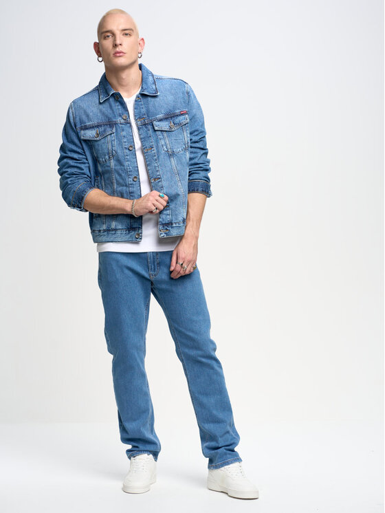 BIG STAR BIG STAR Kurtka jeansowa charlie_445 Niebieski Basic Fit
