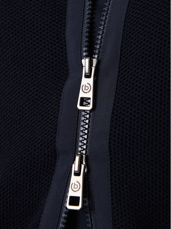 Bugatti Bugatti Majica dugih rukava 7600-85545D Tamnoplava Regular Fit