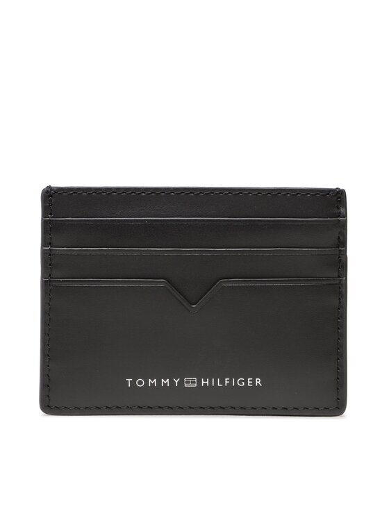 Tommy Hilfiger Etui za kreditne kartice Th Modern Lather Cc Holder AM0AM10994 Črna
