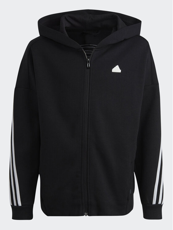 adidas Bluză Future Icons 3-Stripes HR6317 Negru Regular Fit