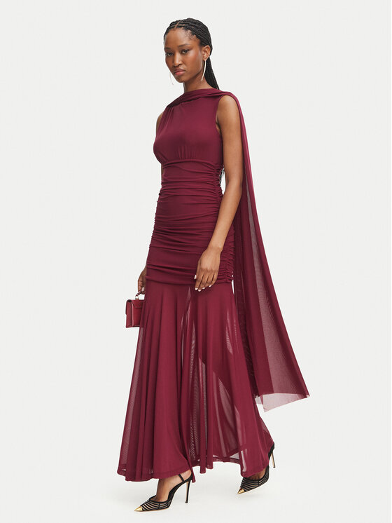 Bardot Bardot Sukienka wieczorowa Alverie 60452DB Bordowy Regular Fit
