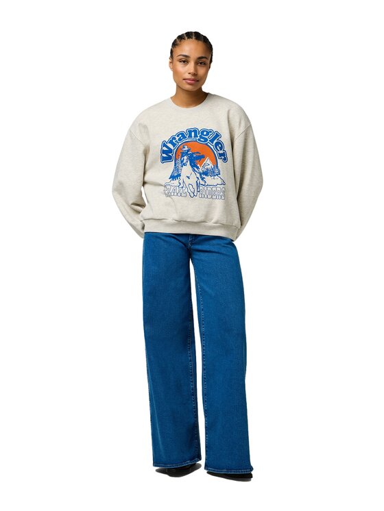 Wrangler Wrangler Bluza 112370770 Szary Loose Fit
