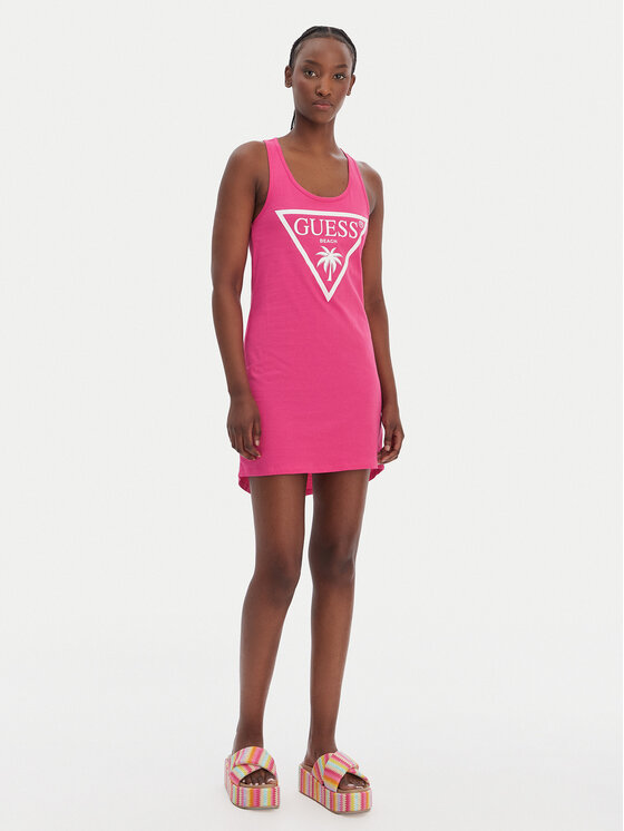 Guess Guess Haljina za plažu E3GP03 JA914 Ružičasta Regular Fit