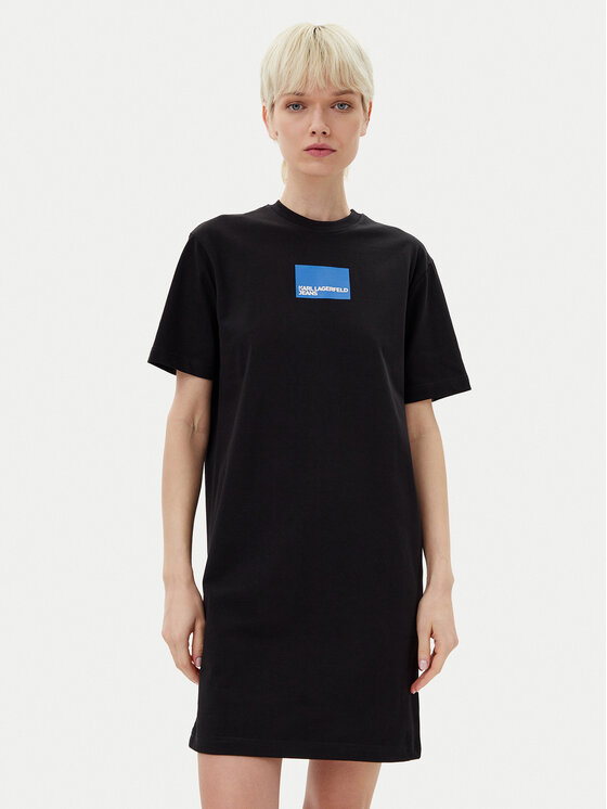 KARL LAGERFELD KARL LAGERFELD Haljina za svaki dan A2W13028 Crna Regular Fit