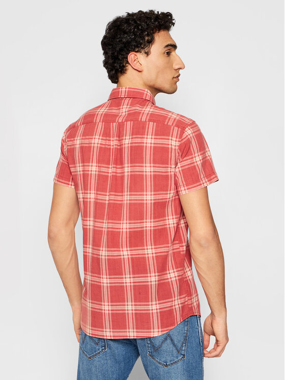 Wrangler Wrangler Camicia 1 Pkt Shirt W5J6OEXER 112130186 Rosso Regular Fit