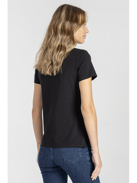 Deni Cler Milano Deni Cler Milano T-Shirt T-DC-T251-E5-10-90-1 Czarny Regular Fit