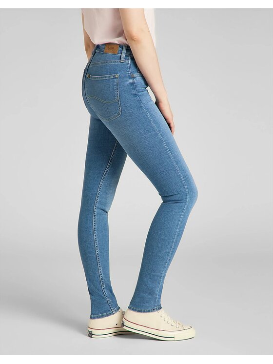 Lee Lee Jeansy IVY Niebieski Skinny Fit